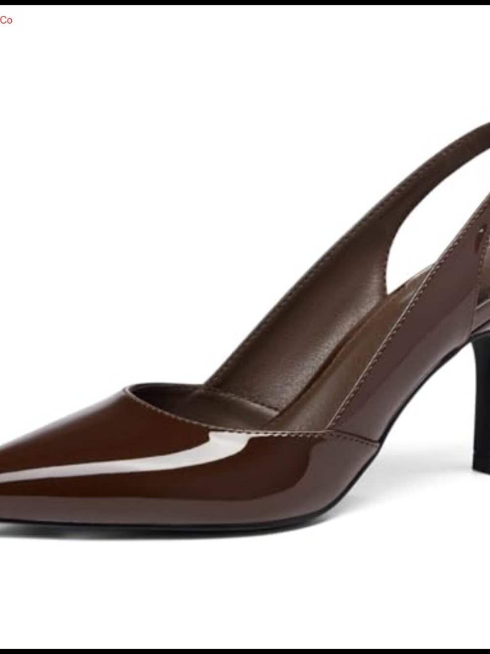 Slingback Kitten Heels Closed Pointed Toe Dress Pumps